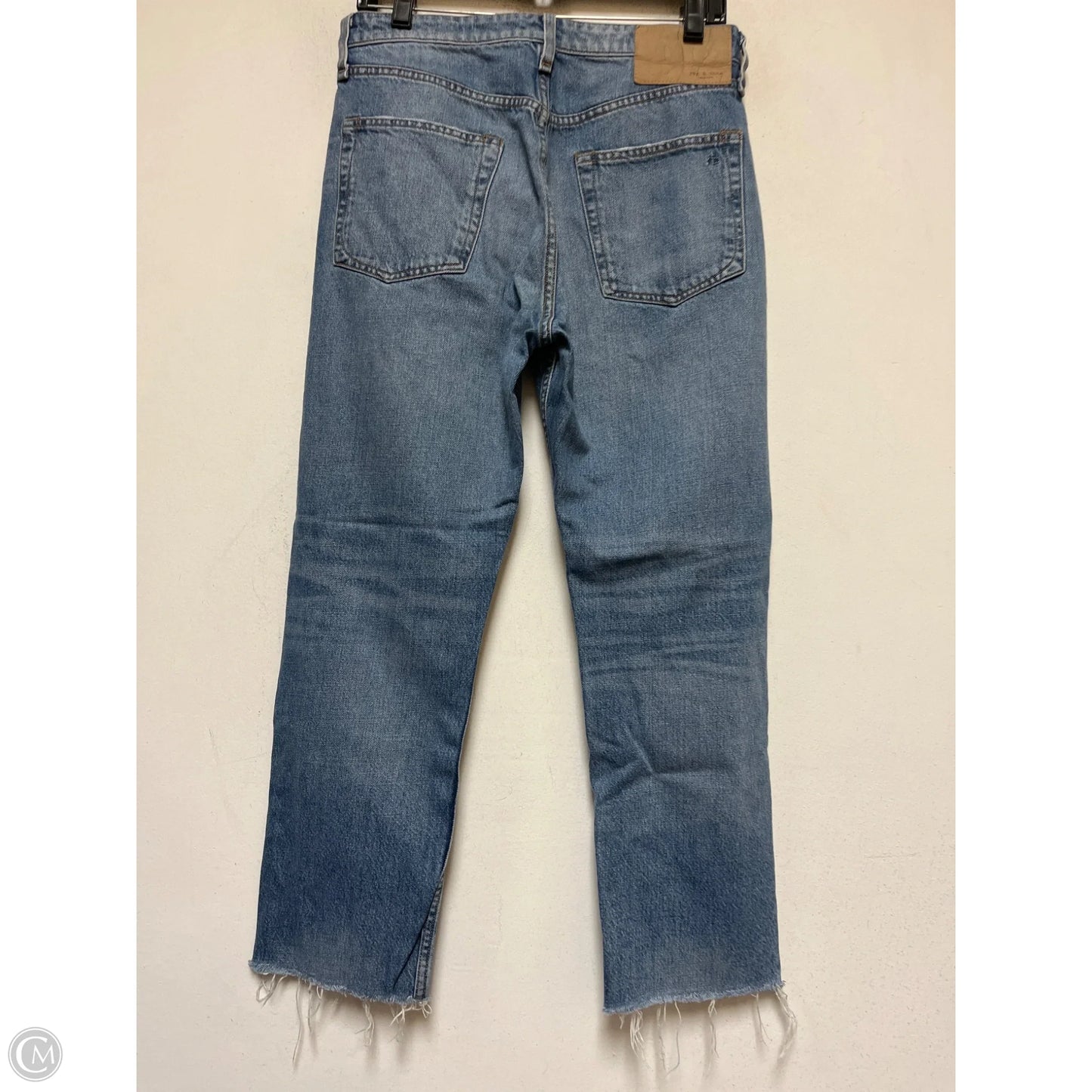 Jeans Straight By Rag And Bone In Blue Denim, Size: 6