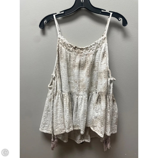 Top Sleeveless By Aerie In Tie Dye Print, Size: Xl