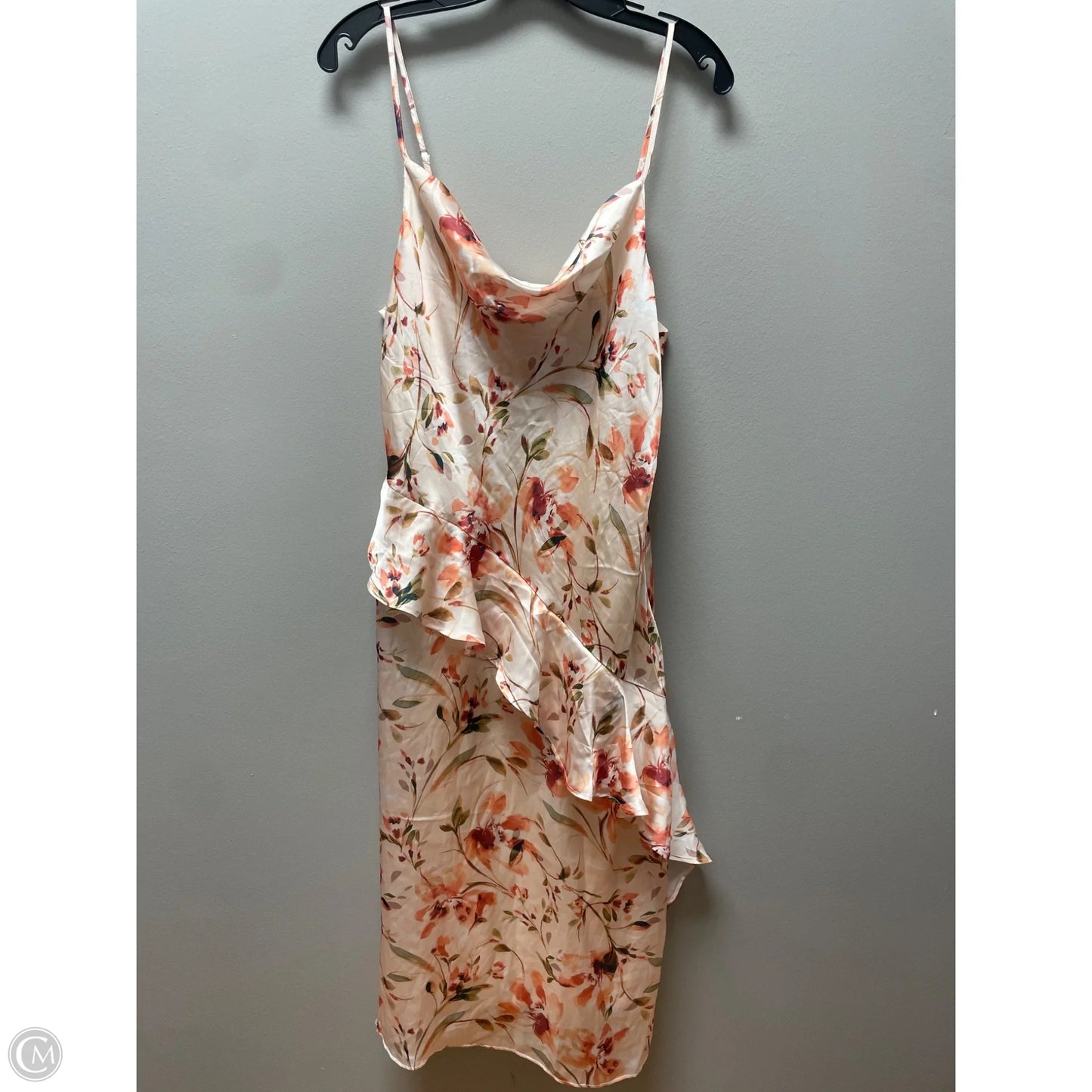 Dress Casual Midi By Laundry In Floral Print, Size: L