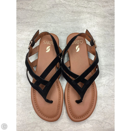 Sandals Flats By Franco Sarto In Black, Size: 7.5