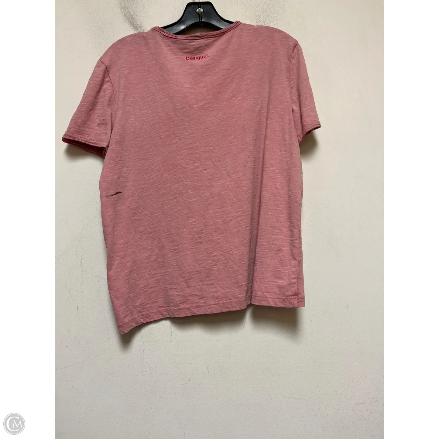 Top Short Sleeve Basic By Desigual In Pink, Size: M