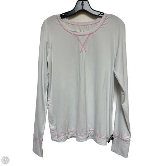 Top Long Sleeve Designer By Lilly Pulitzer In White, Size: M