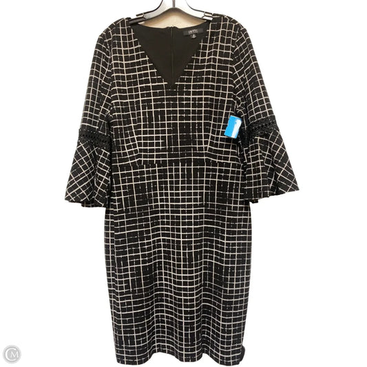 Dress Casual Midi By Isaac Mizrahi In Black & White, Size: Xl