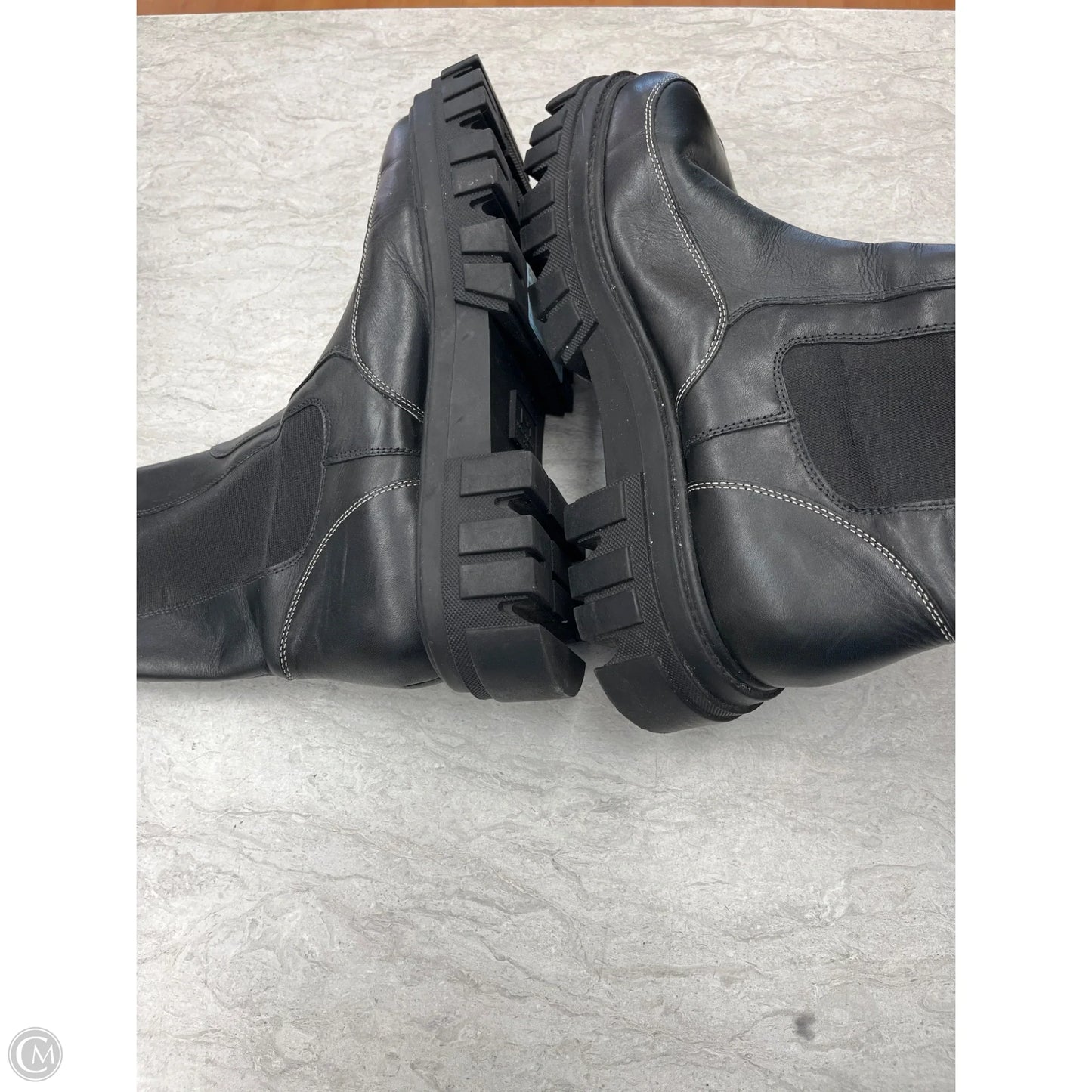 Boots Ankle Flats By Marc Fisher In Black, Size: 10