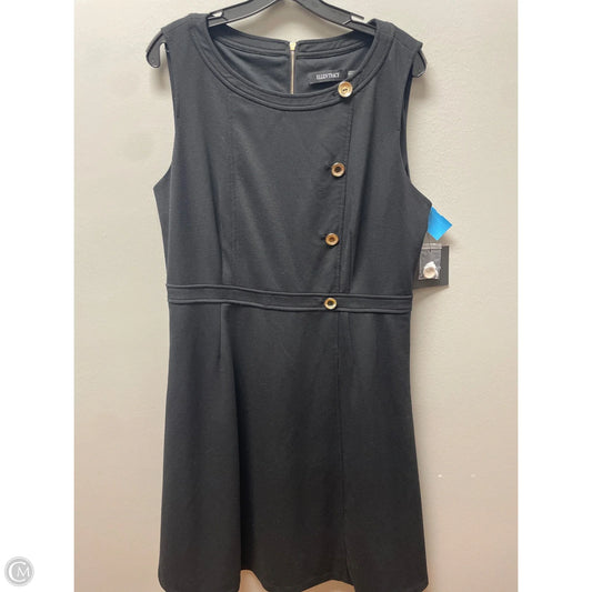 Dress Casual Midi By Ellen Tracy In Black & Gold, Size: Xl