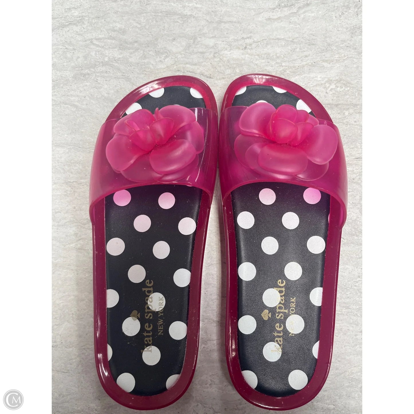 Sandals Designer By Kate Spade In Polkadot Pattern, Size: 7