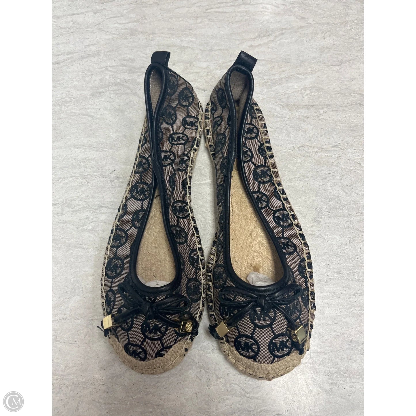 Shoes Flats By Michael By Michael Kors In Black & Tan, Size: 7