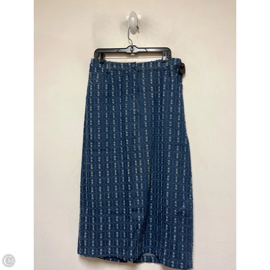 Skirt Midi By Skies Are Blue In Blue, Size: 12