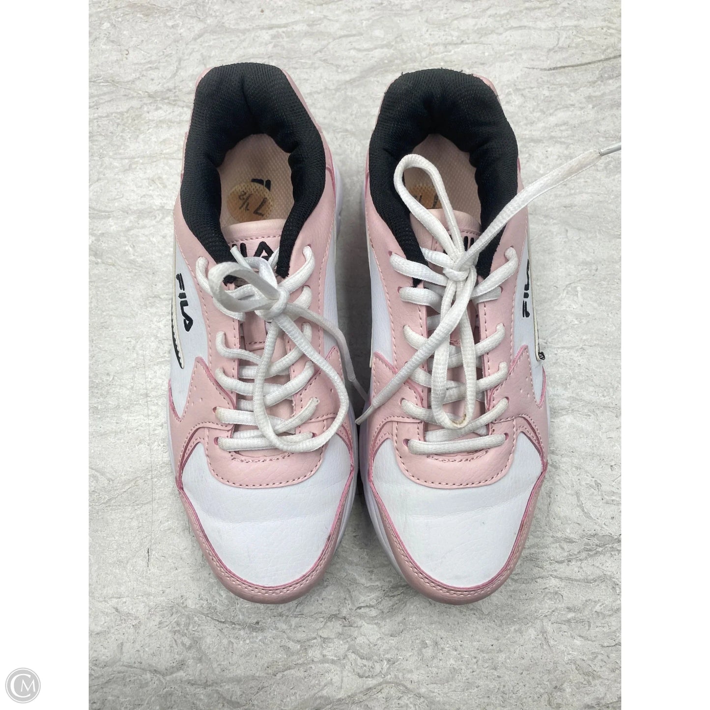 Shoes Sneakers By Fila In Pink & White, Size: 7.5