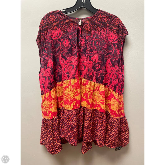 Top Sleeveless By Free People In Pink & Purple, Size: L
