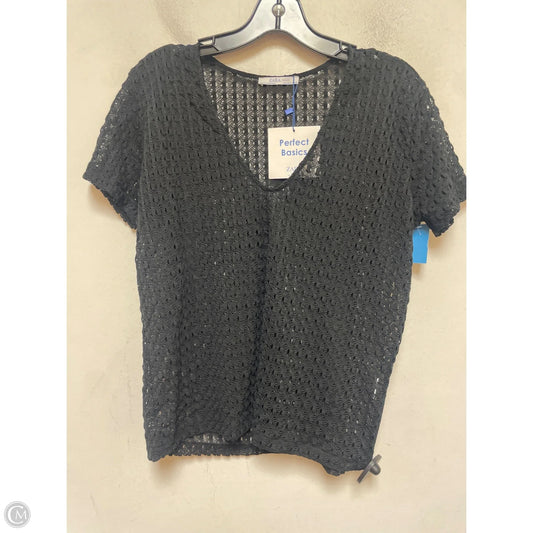 Top Short Sleeve By Zara In Black, Size: M