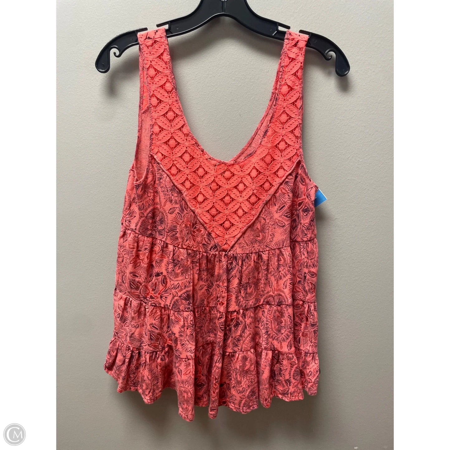 Top Sleeveless By Free People In Orange & Purple, Size: S