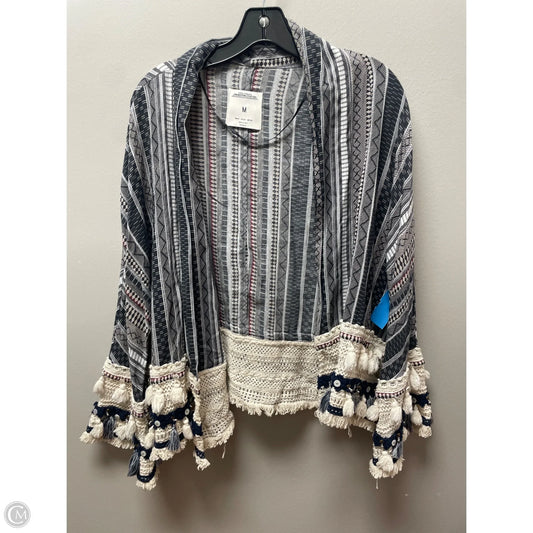 Top Long Sleeve By Zara In Grey & Tan, Size: M