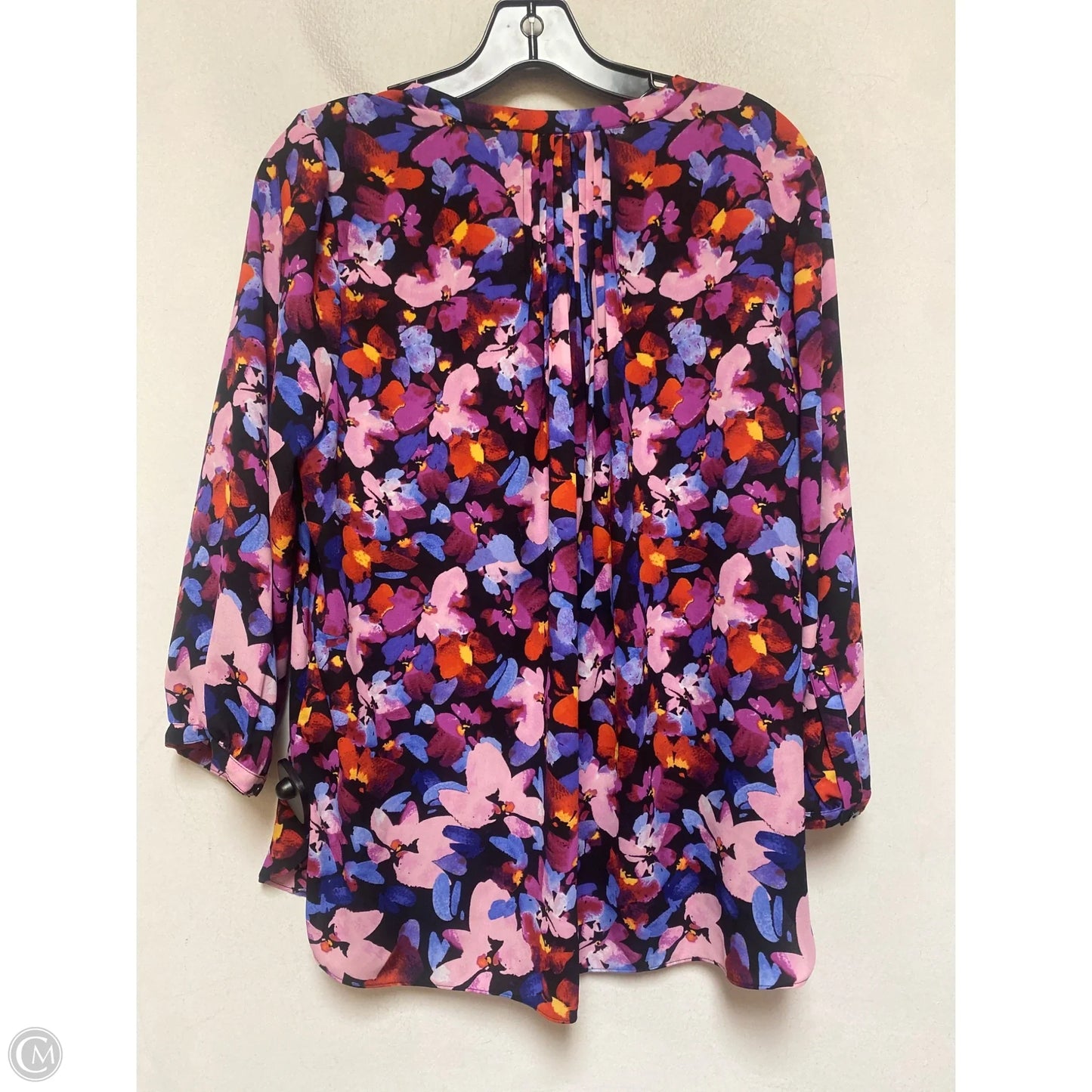 Top Long Sleeve By Not Your Daughters Jeans In Floral Print, Size: S