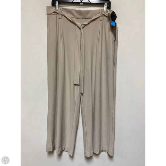 Pants Cropped By Nicole Miller In Tan, Size: 12