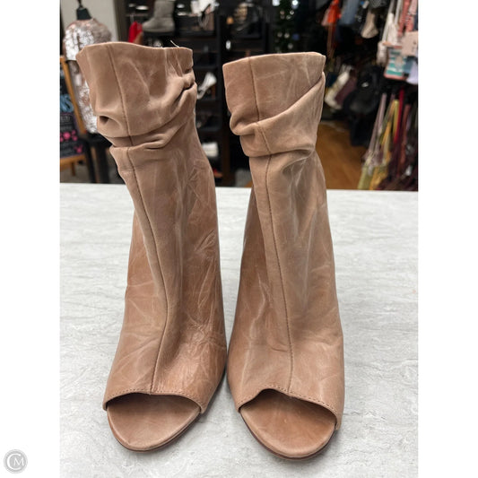 Boots Ankle Heels By Chinese Laundry In Tan, Size: 9