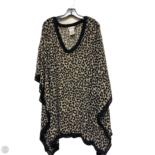 Top Short Sleeve By Michael By Michael Kors In Animal Print, Size: Xs