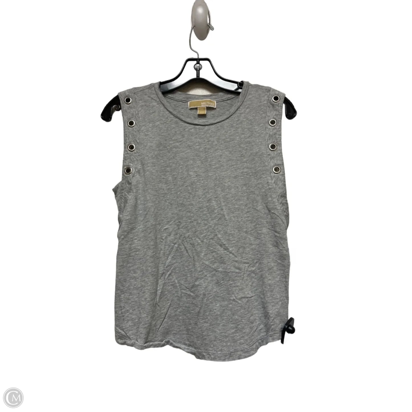 Top Sleeveless By Michael By Michael Kors In Grey & Silver, Size: S