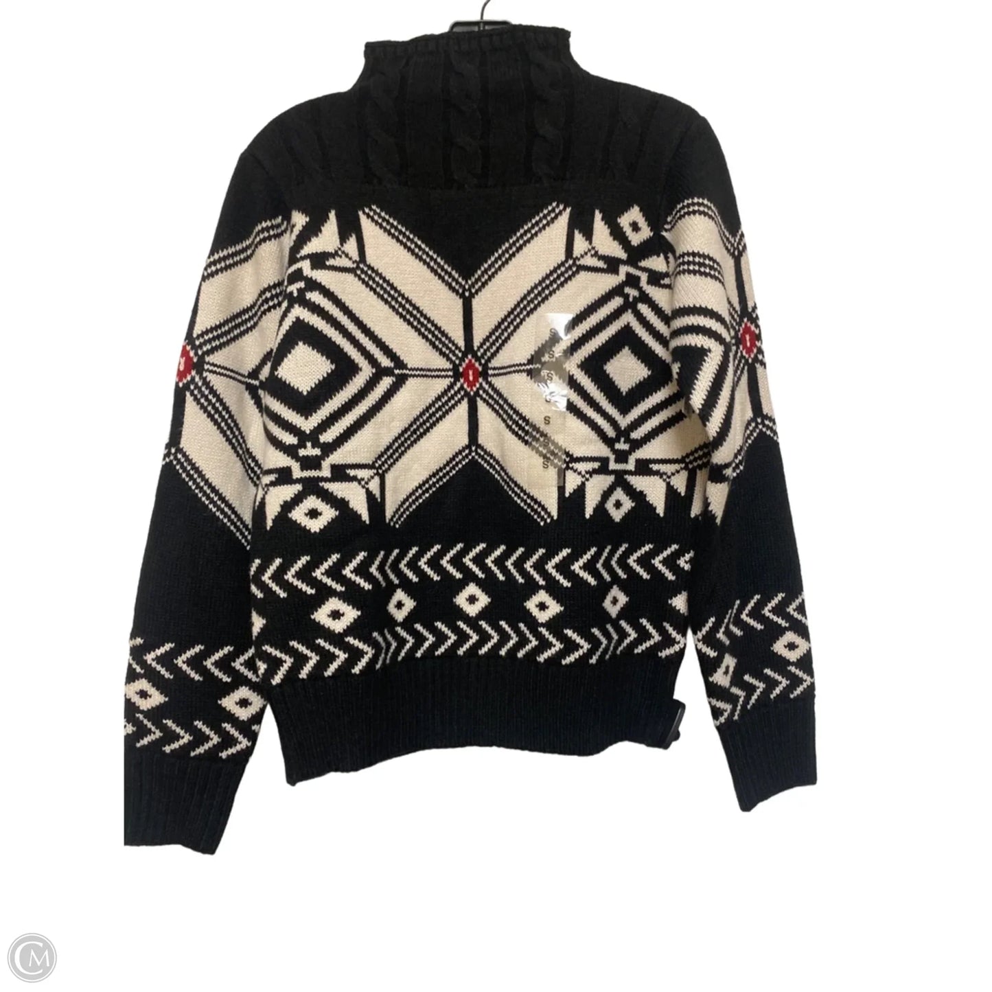 Sweater By Weatherproof In Black & White, Size: S