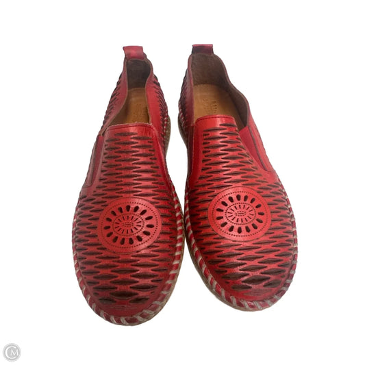 Shoes Flats By Spring Step In Red, Size: 6.5