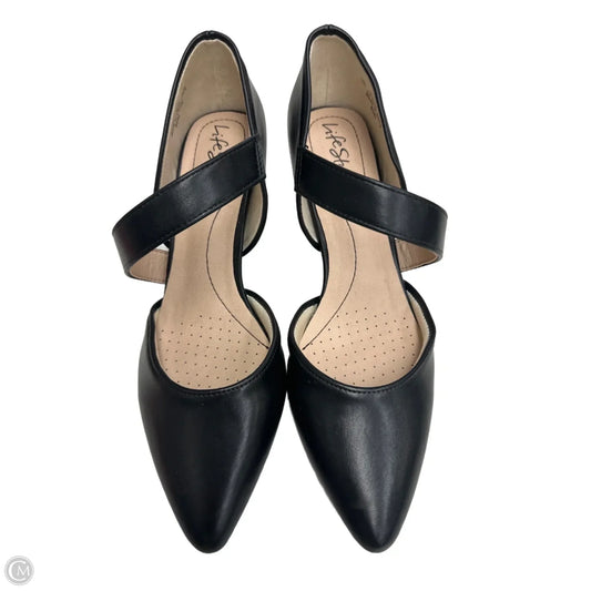 Shoes Heels Kitten By Life Stride In Black, Size: 8