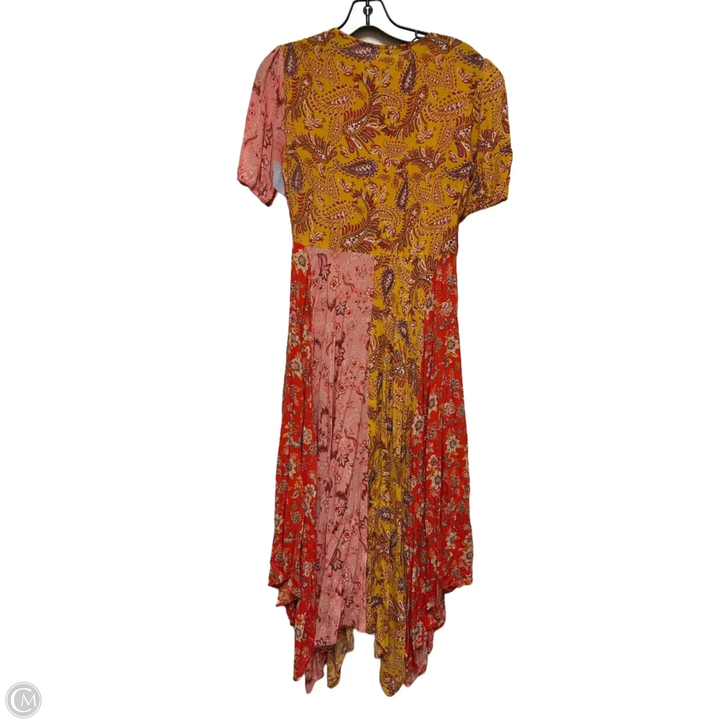 Dress Casual Midi By Zara Women In Floral Print, Size: M