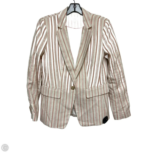 Blazer By Loft In Striped Pattern, Size: S