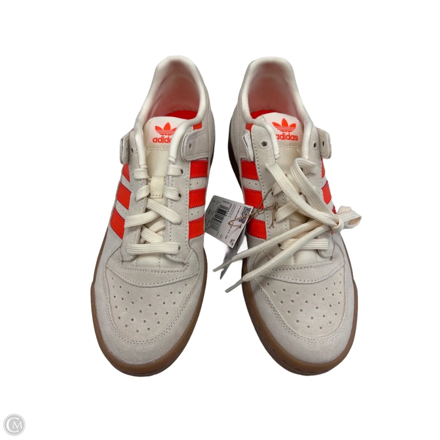 Shoes Sneakers By Adidas In Orange & Tan, Size: 9