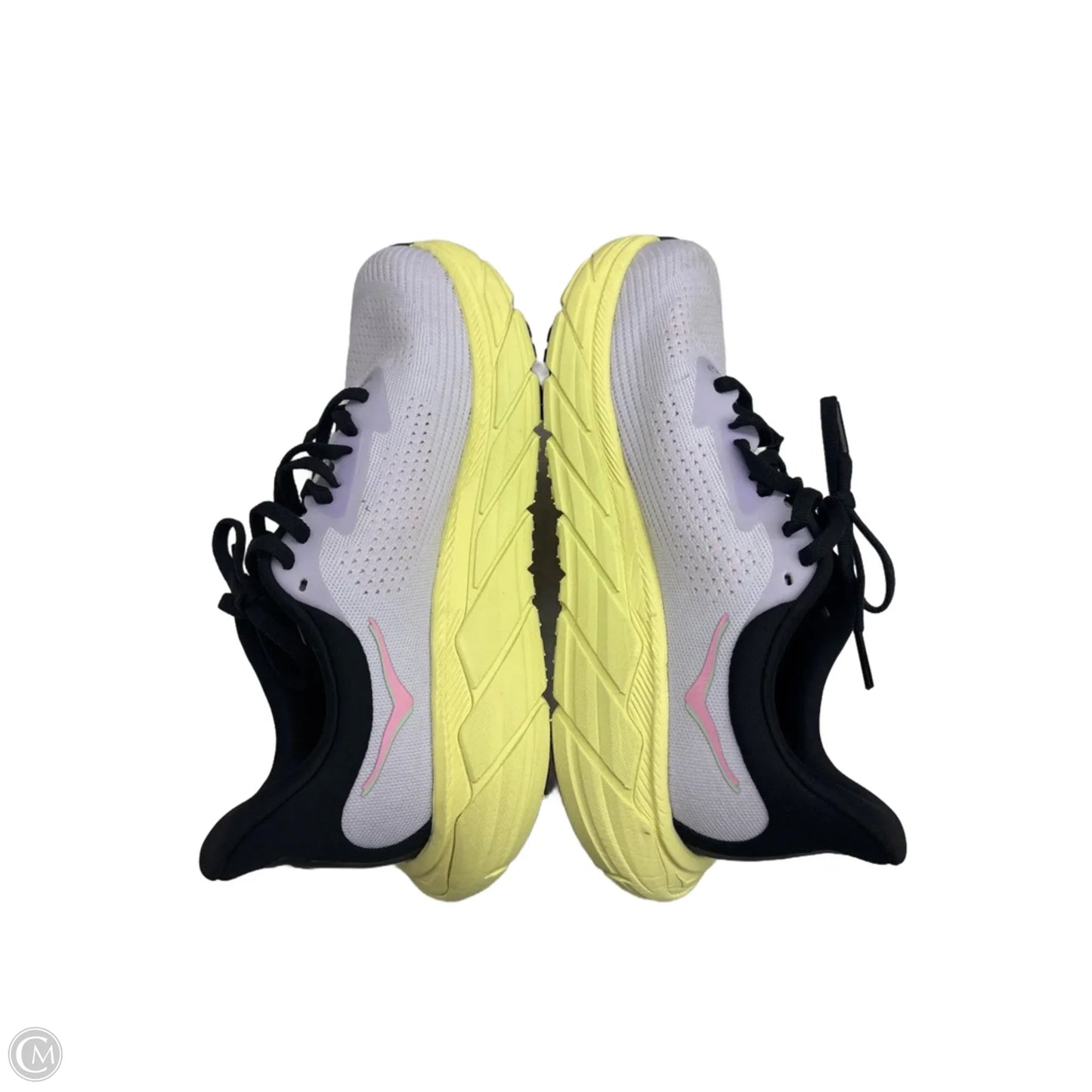 Shoes Athletic By Hoka In Purple & Yellow, Size: 6