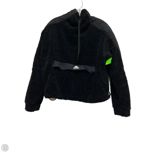 Sweatshirt Collar By Adidas In Black, Size: M