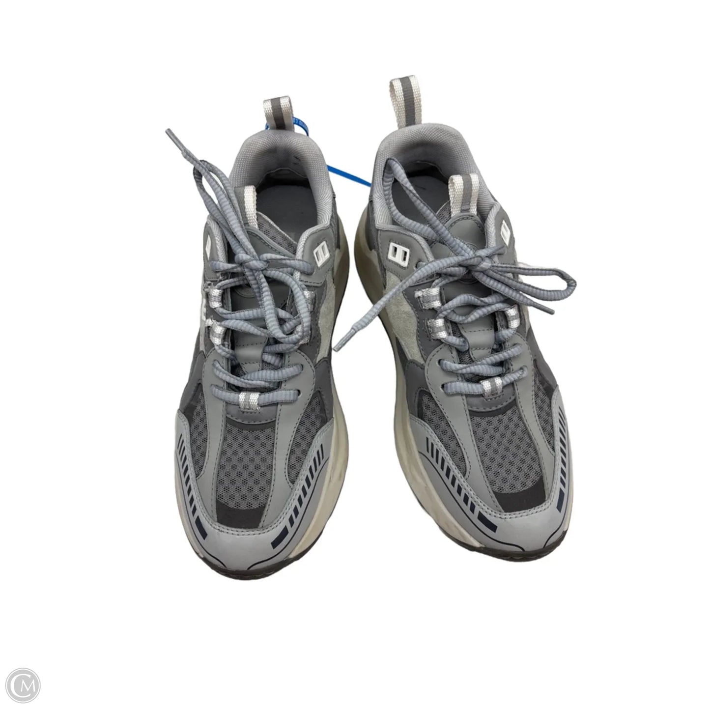 Shoes Luxury Designer By Burberry In Grey, Size: 9