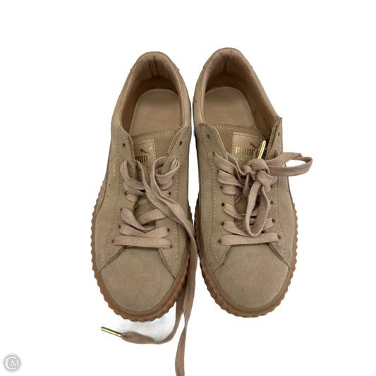 Shoes Sneakers By Puma In Tan, Size: 8