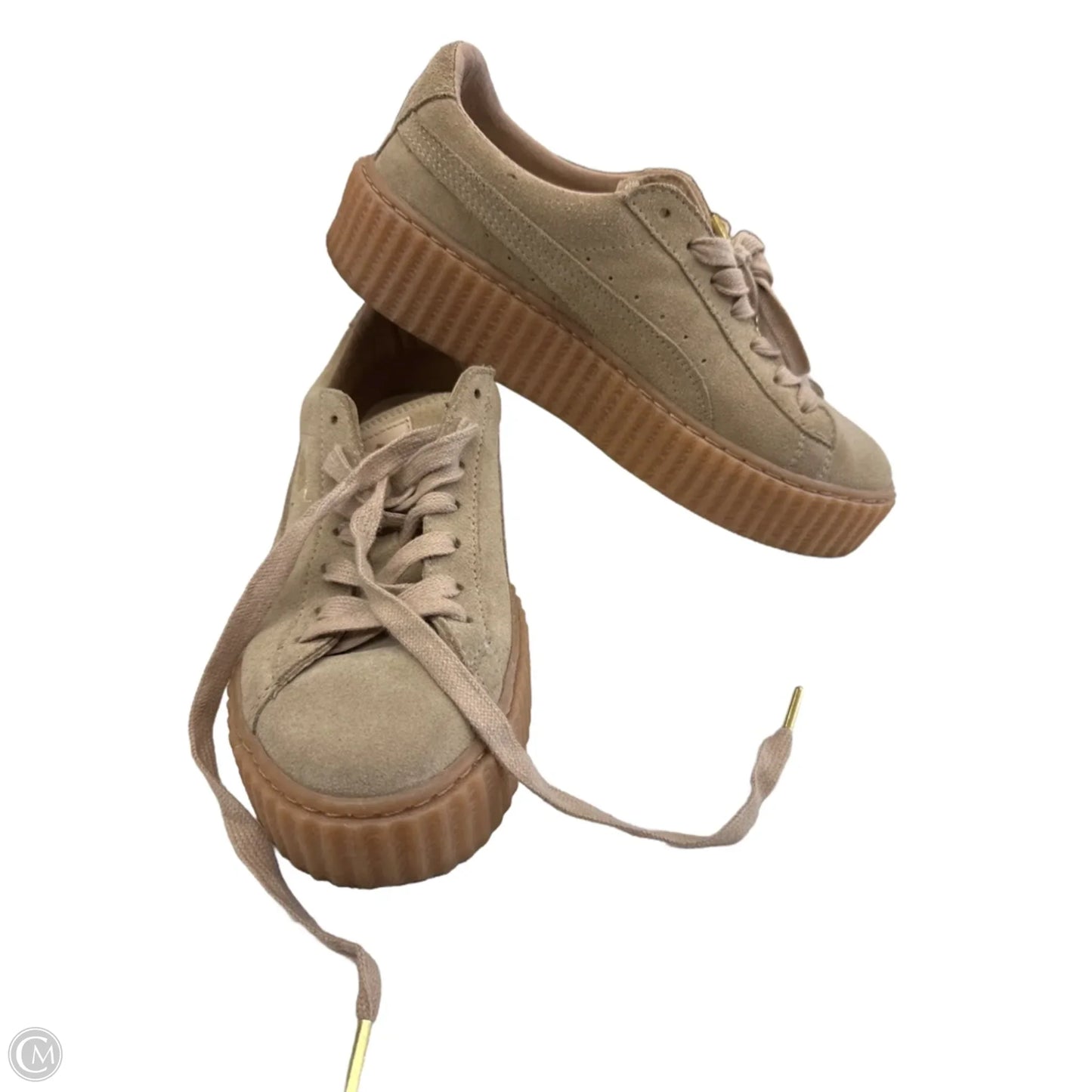Shoes Sneakers By Puma In Tan, Size: 8