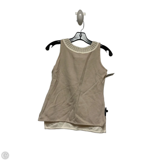 Top Sleeveless Luxury Designer By St John Collection In Tan, Size: Sp