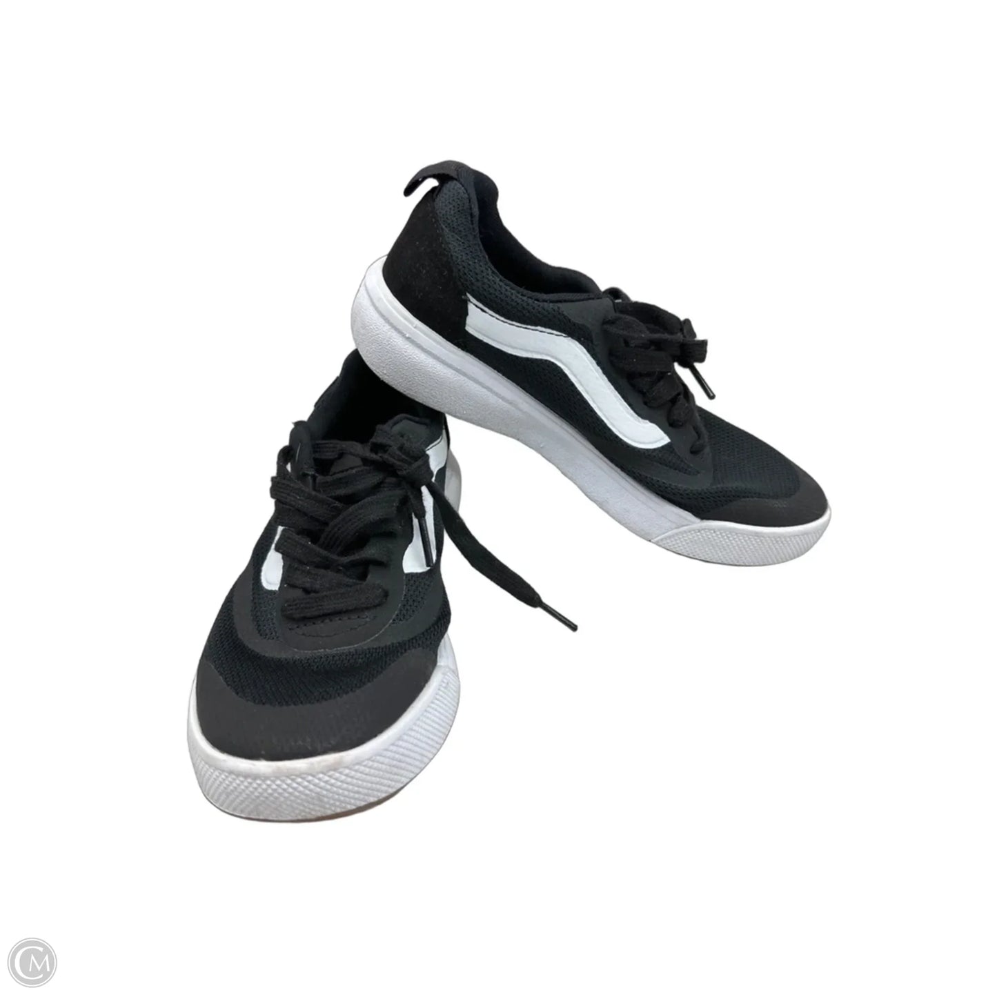 Shoes Sneakers By Vans In Black & White, Size: 7