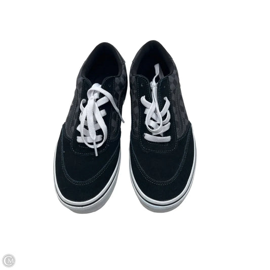 Shoes Sneakers By Vans In Black & Grey, Size: 7.5