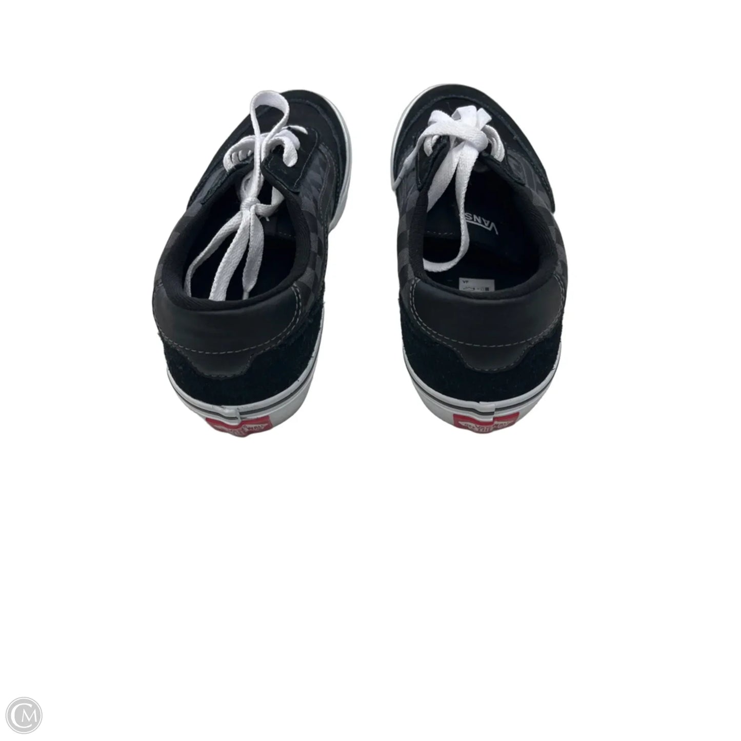Shoes Sneakers By Vans In Black & Grey, Size: 7.5