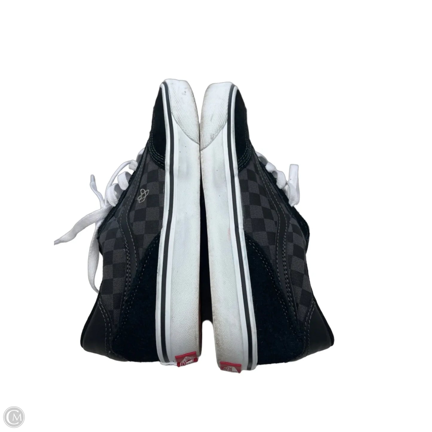 Shoes Sneakers By Vans In Black & Grey, Size: 7.5