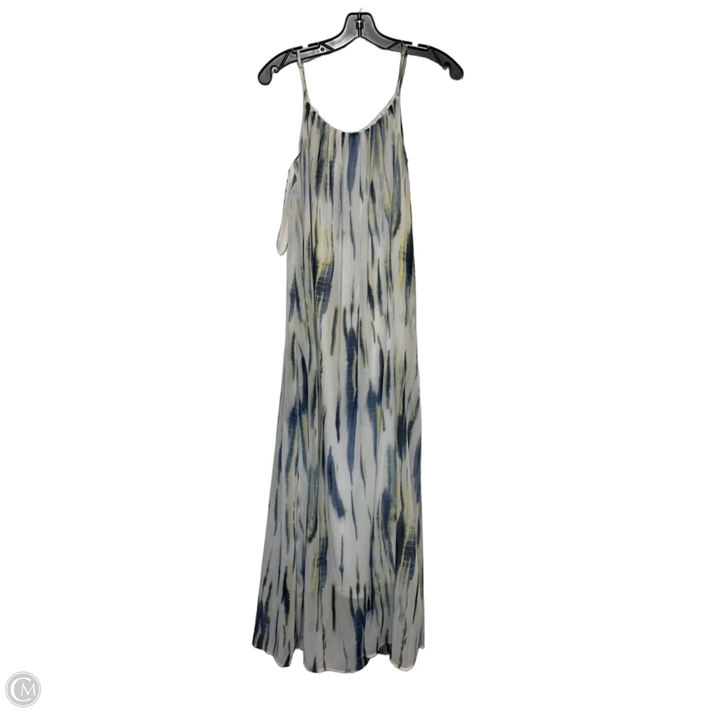 Dress Casual Midi By Dkny In Blue & Green, Size: S