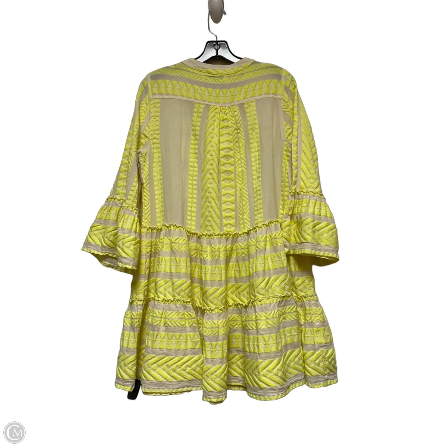 Dress Casual Short By Devotion Twins In Yellow, Size: M