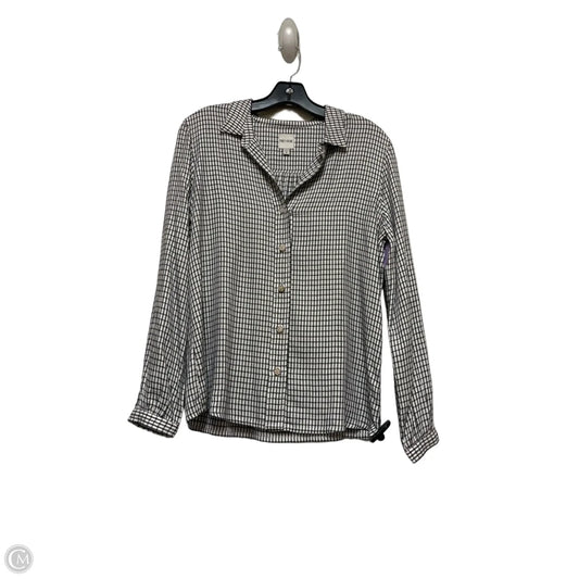 Top Long Sleeve By Nic + Zoe In Black & White, Size: S