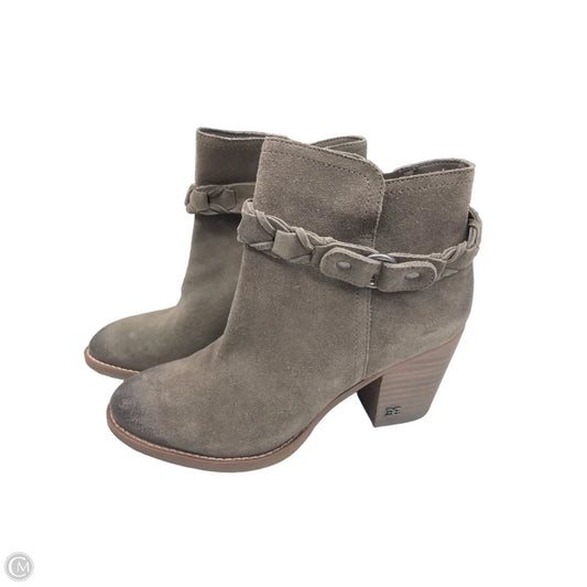 Boots Ankle Heels By Sam Edelman In Grey, Size: 7