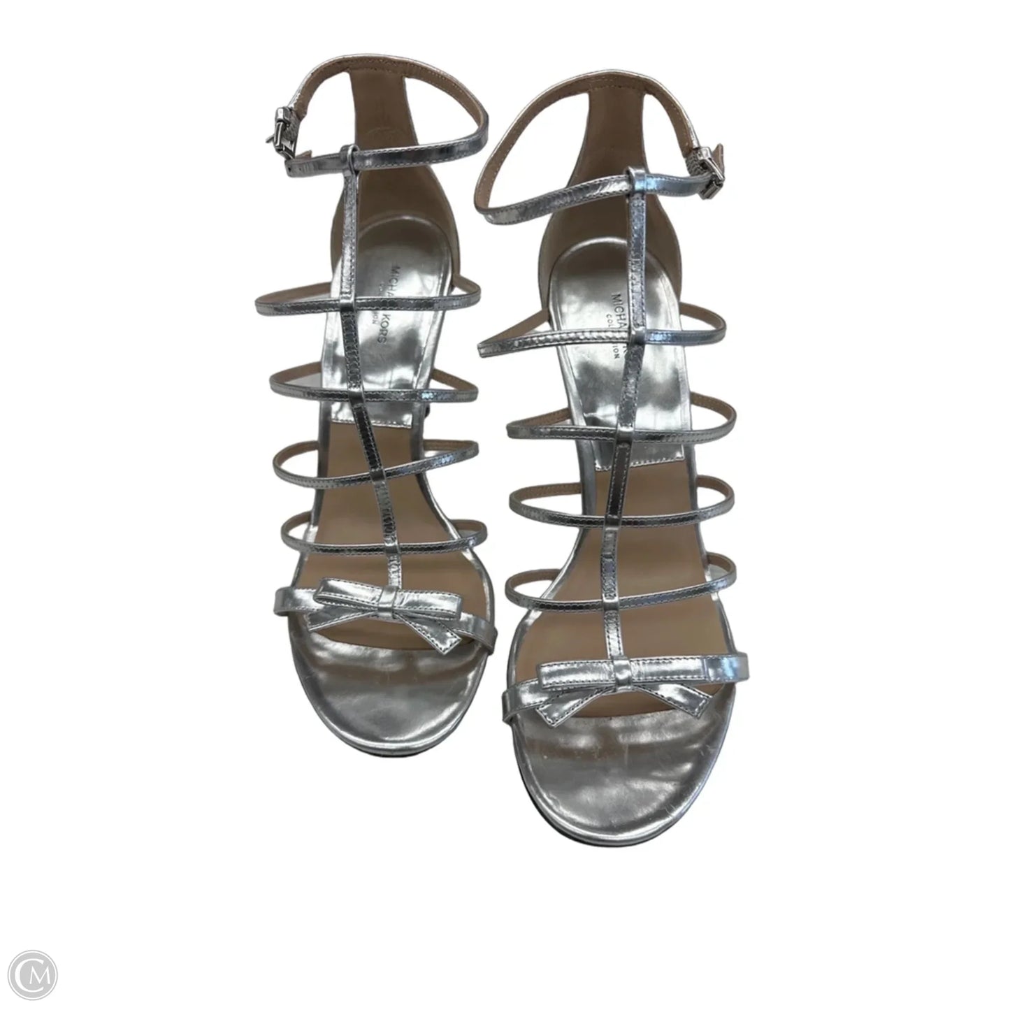 Shoes Heels Stiletto By Michael By Michael Kors In Silver, Size: 9