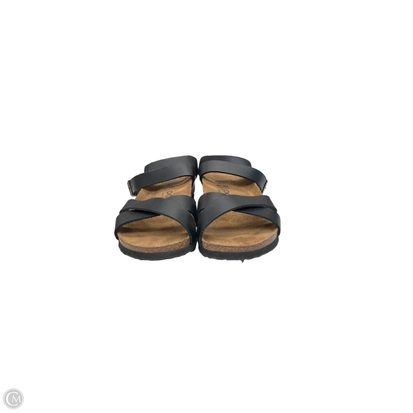 Sandals Heels Wedge By Birkenstock In Black, Size: 6