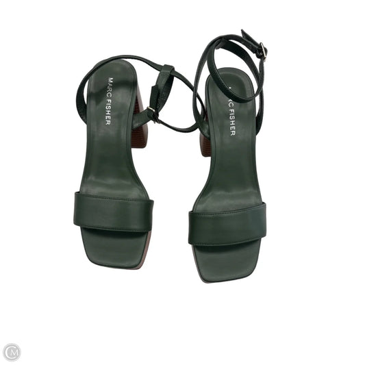 Shoes Heels Block By Marc Fisher In Green, Size: 7