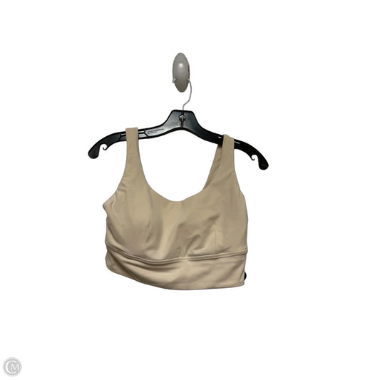 Athletic Bra By Lululemon In Tan, Size: 10