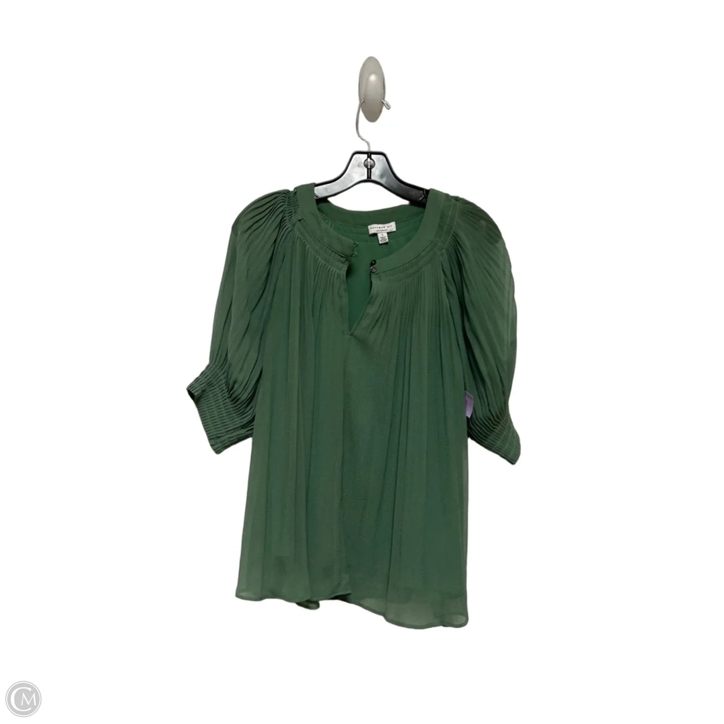 Top Short Sleeve By Current Air In Green, Size: S