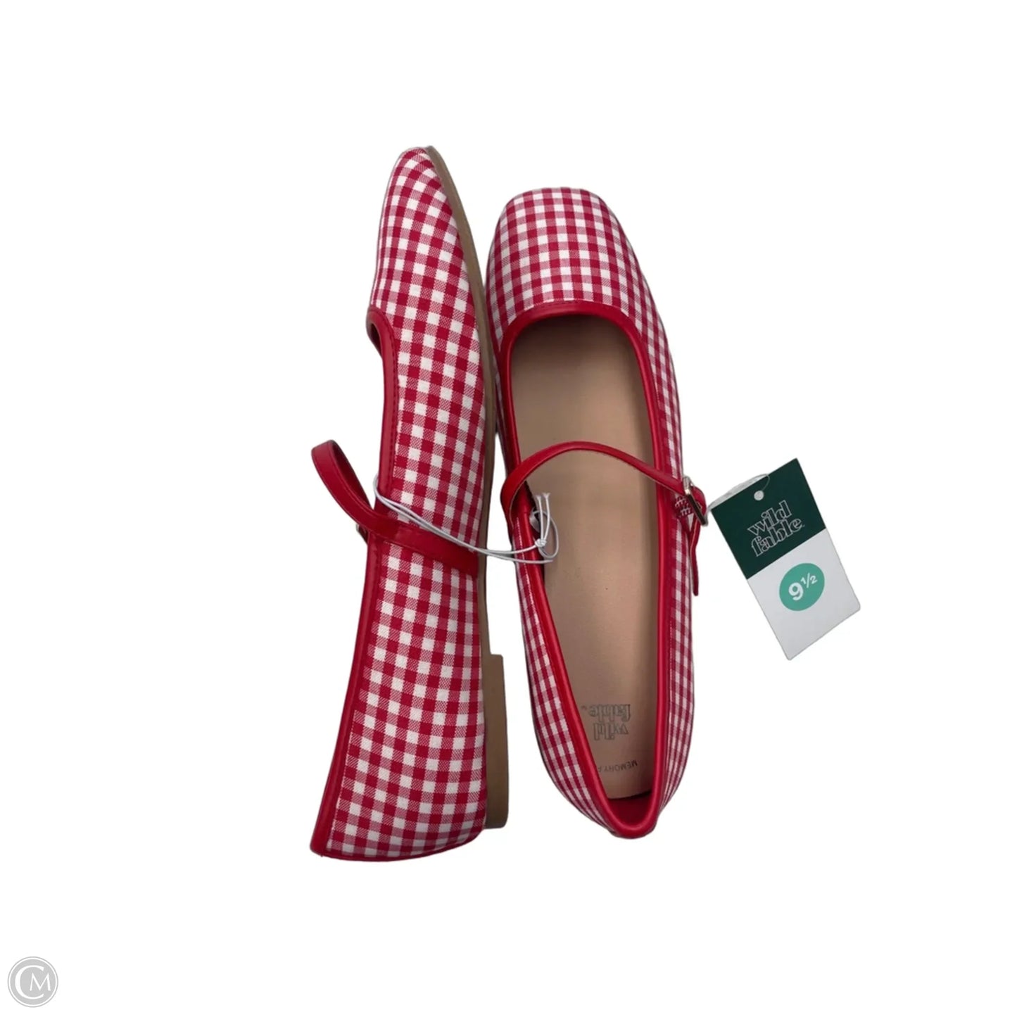 Shoes Flats By Wild Fable In Red & White, Size: 9.5