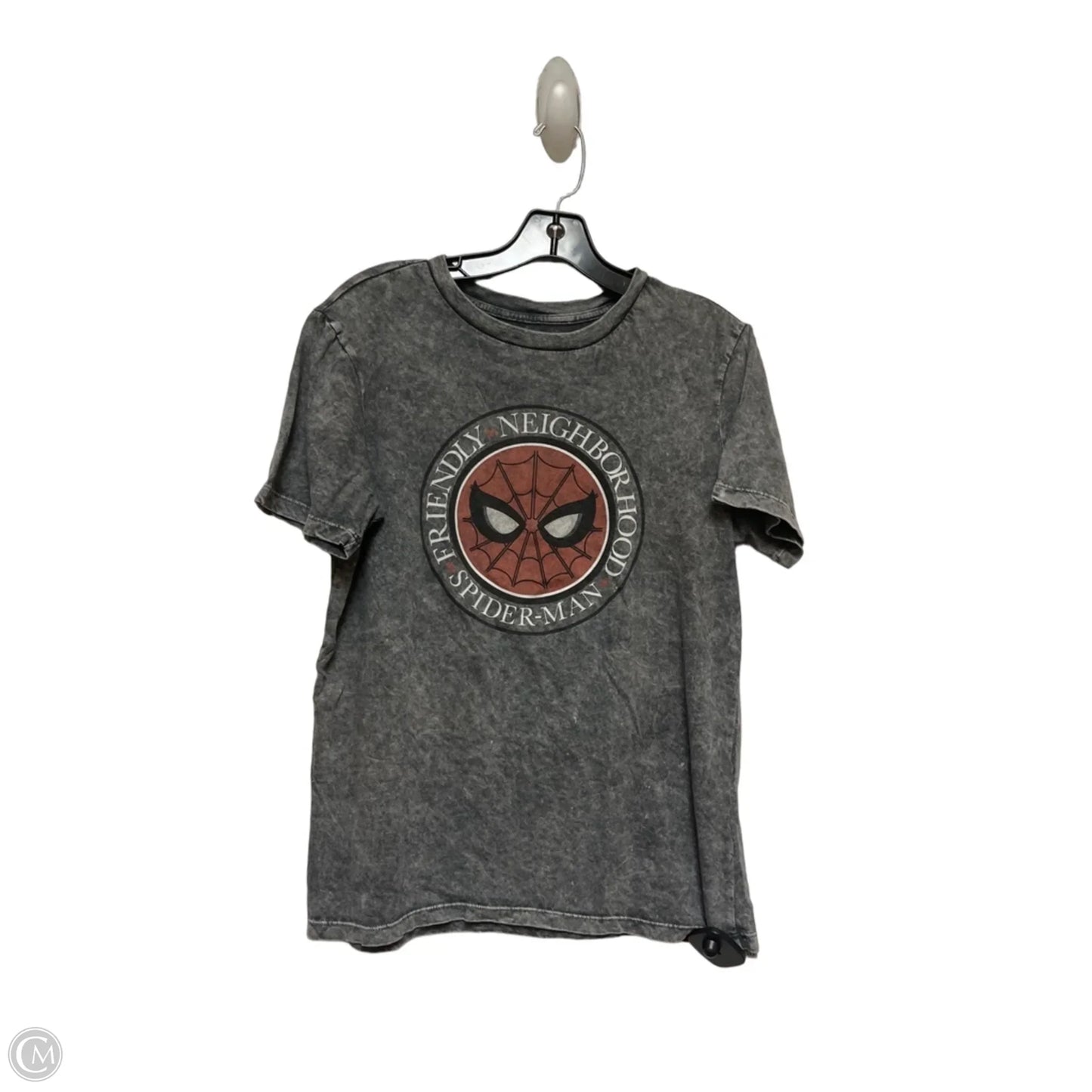 Top Short Sleeve By Disney In Grey, Size: S