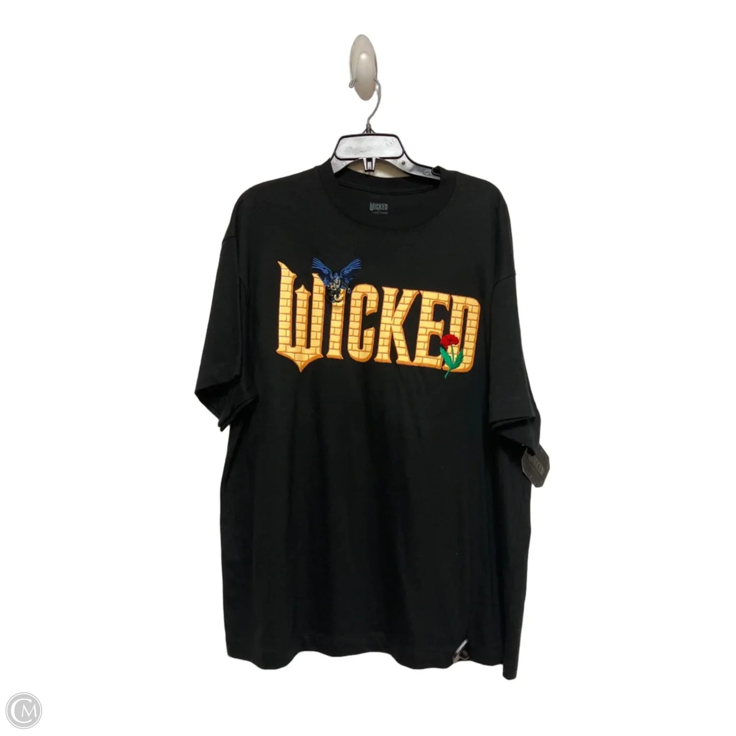 Top Short Sleeve By Clothes Mentor In Black, Size: M